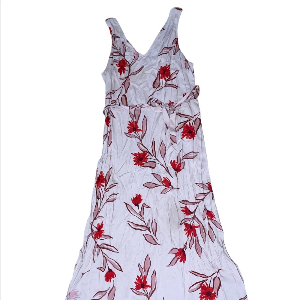 Light pink floral maxi dress